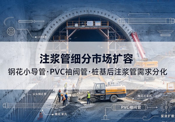 金门注浆管细分市场扩容，隧道钢花小导管、PVC 袖阀管、桩基后注浆管需求分化